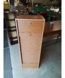 CLASSEUR A RIDEAU 1 PORTE BOIS CLAIR 