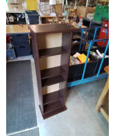 BIBLIOTHÈQUE BOIS TEINTÉ WENGÉ 