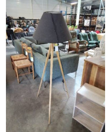 LAMPADAIRE TRIPODE BOIS AJ CHOCOLAT 