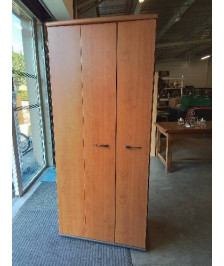 ARMOIRE DE BUREAU BOIS 2 PORTES 79X180X46