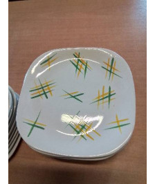 36 ASSIETTES CÉRAMIQUE KELLER&GUERIN LUNÉVILLE MILIEU XXE