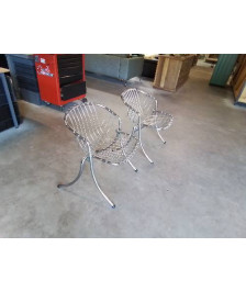 PAIRE DE FAUTEUILS DESIGN GASTONE RINALDI 1920 2006  EDITION RIMA PADOVA ANNÉES 70