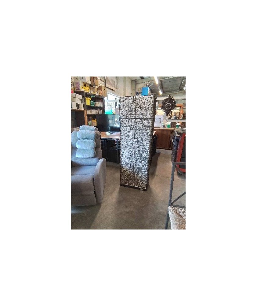LAMPE VANNERIE ET TISSU 150X50X25