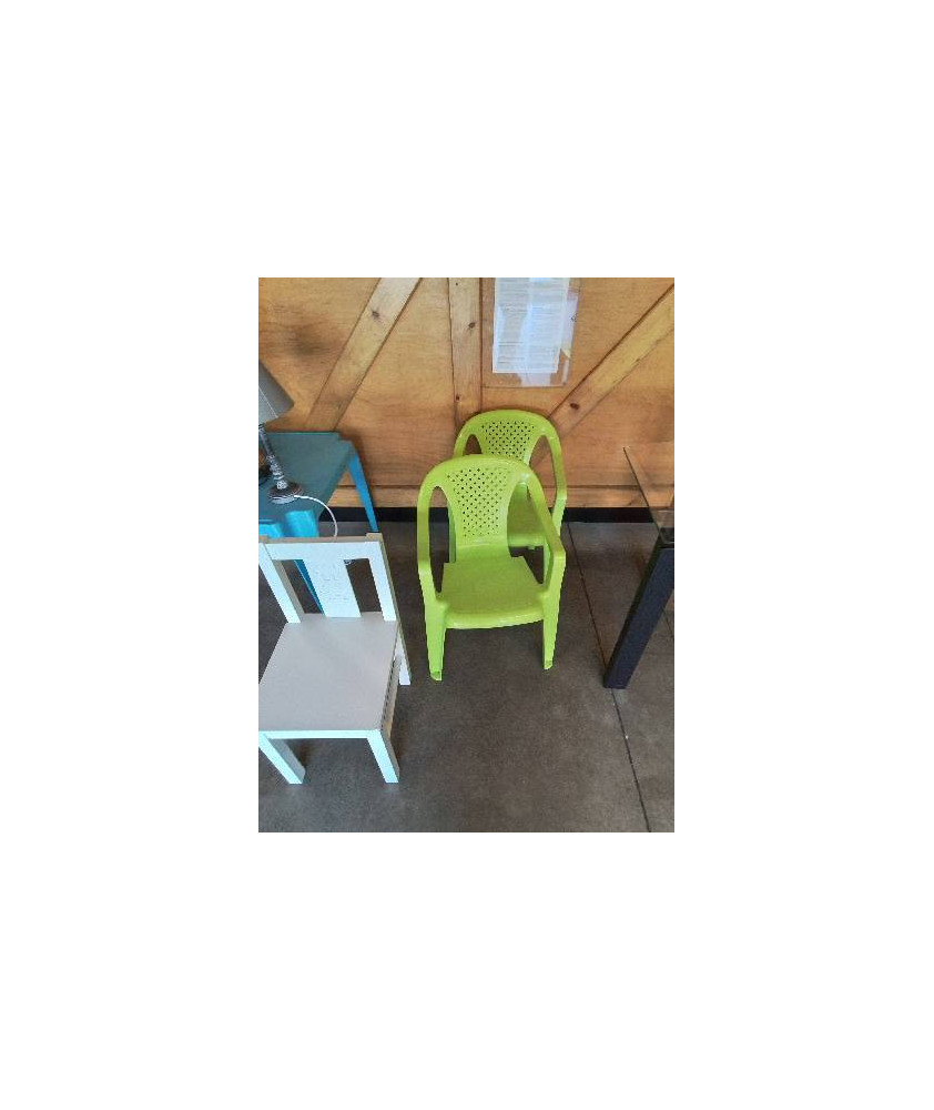 CHAISE DE JARDIN ENFANT PU VERT