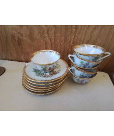 LOT DE 6 TASSES A CAFE