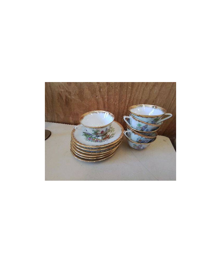 LOT DE 6 TASSES A CAFE