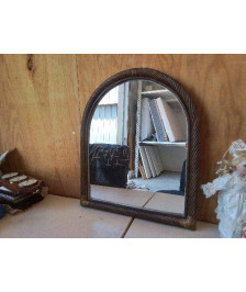 MIROIR EN ROTIN