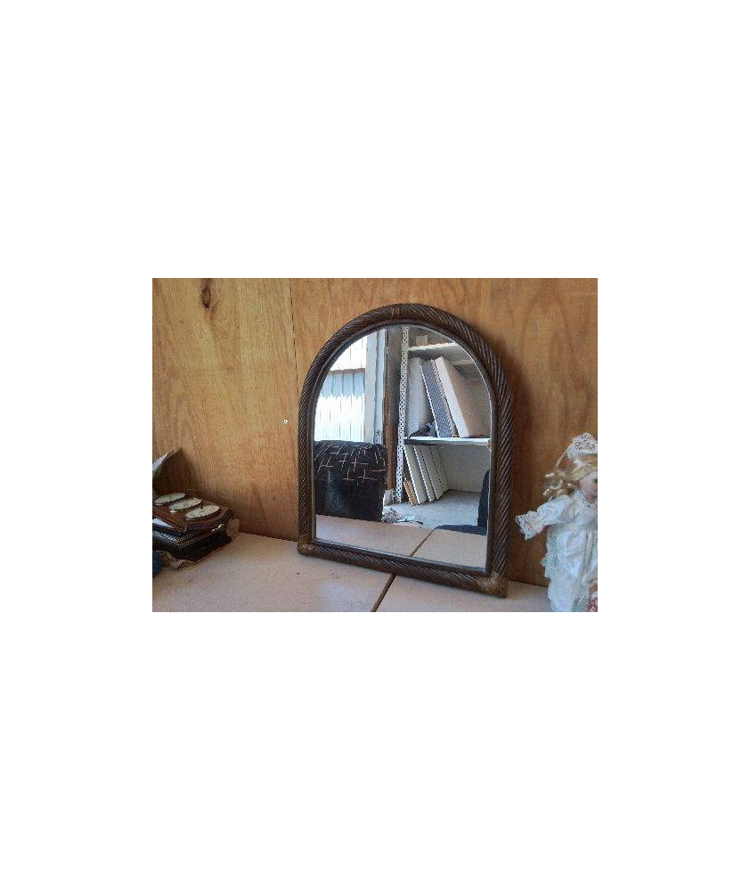 MIROIR EN ROTIN