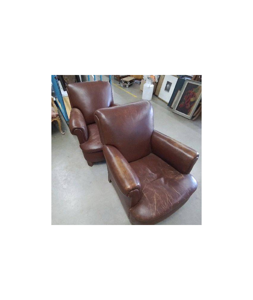 PAIRE DE FAUTEUILS CLUB