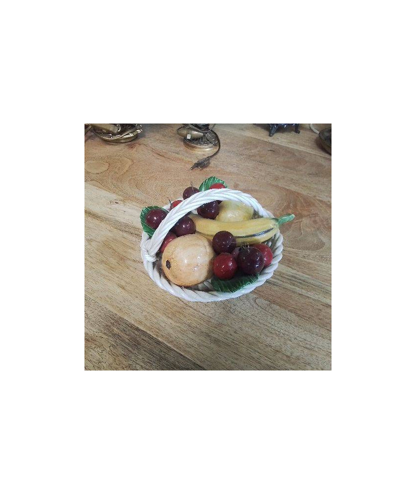 CORBEILLE FRUITS CERAMIQUE 