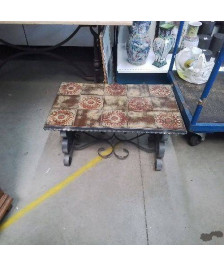TABLE BASSE PIED FER FORGÉ 