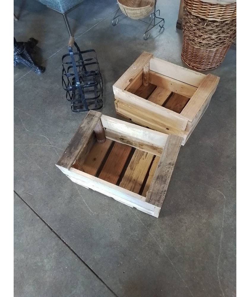 CAISSE RECTANGULAIRE BOIS NATUREL 