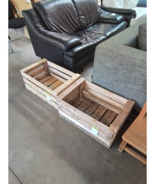CAISSE RECTANGULAIRE BOIS NATUREL 