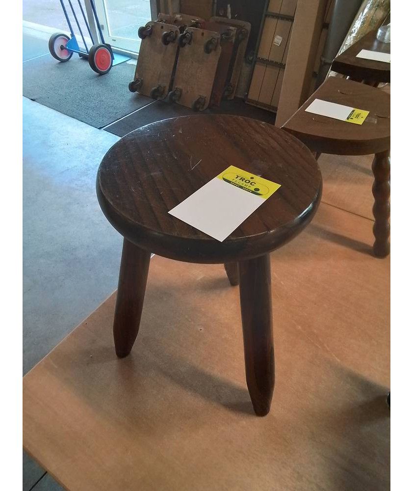 PORTE PLANTE ROND TRIPODE BOIS