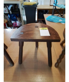 PORTE PLANTE DEMI LUNE BOIS TRIPODE 
