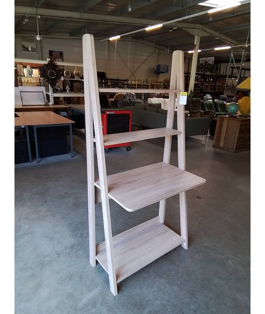 BUREAU ÉTAGÈRE BOIS CLAIR 