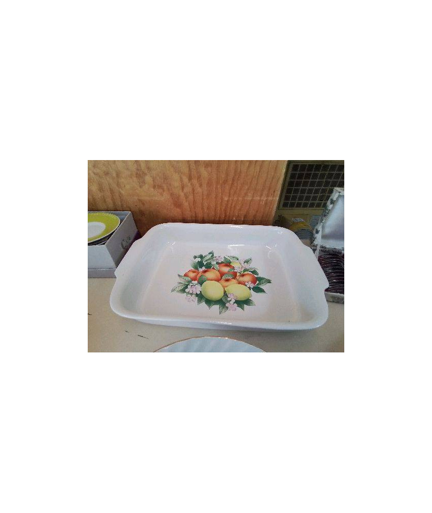 PLAT À FOUR MOTIF FRUITS 