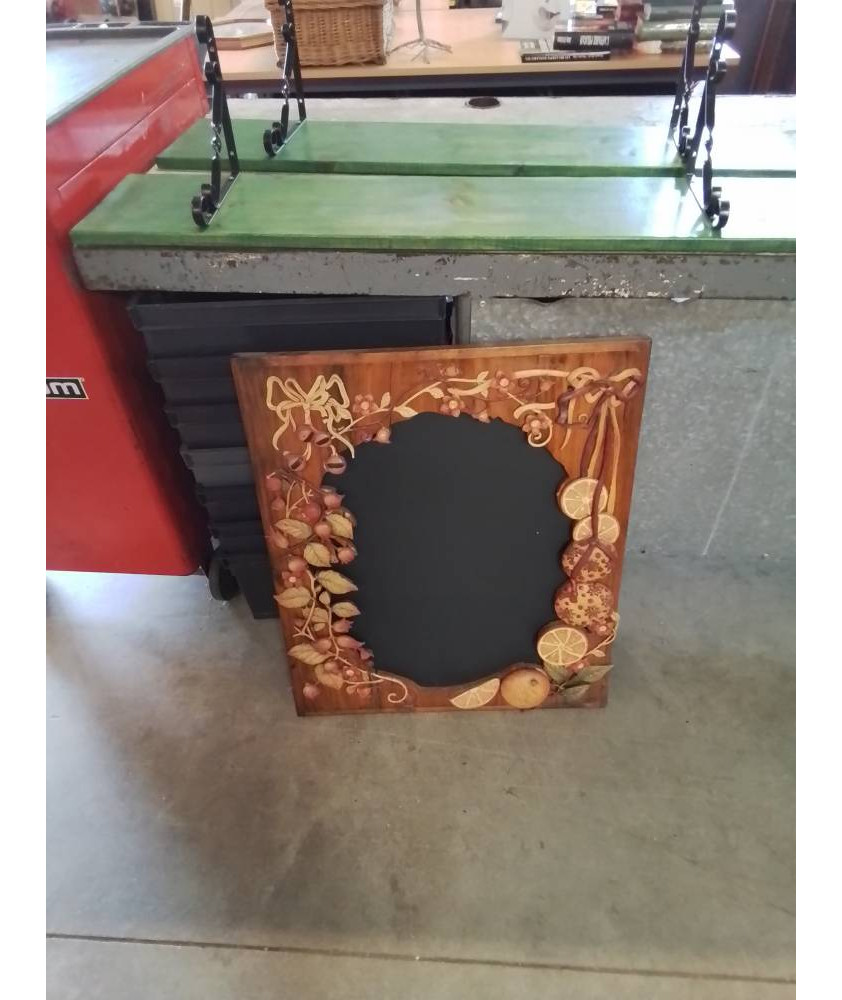 TABLEAU ARDOISE DÉCOR AUX FRUITS COUNTRY CORNER 