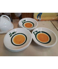 LOT DE 11 ASSIETTES GIEN ASCOLI