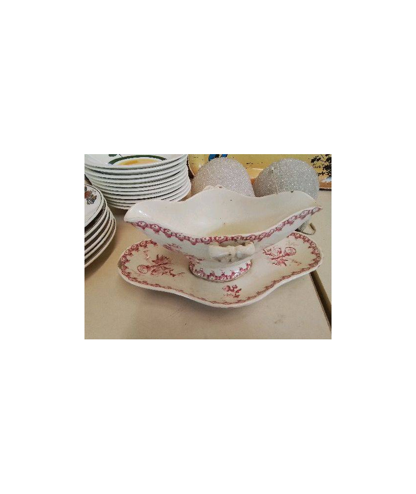 SAUCIERE EN PORCELAINE OPAQUE DE GIEN