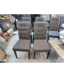 CHAISE GRISE EN TISSUS 