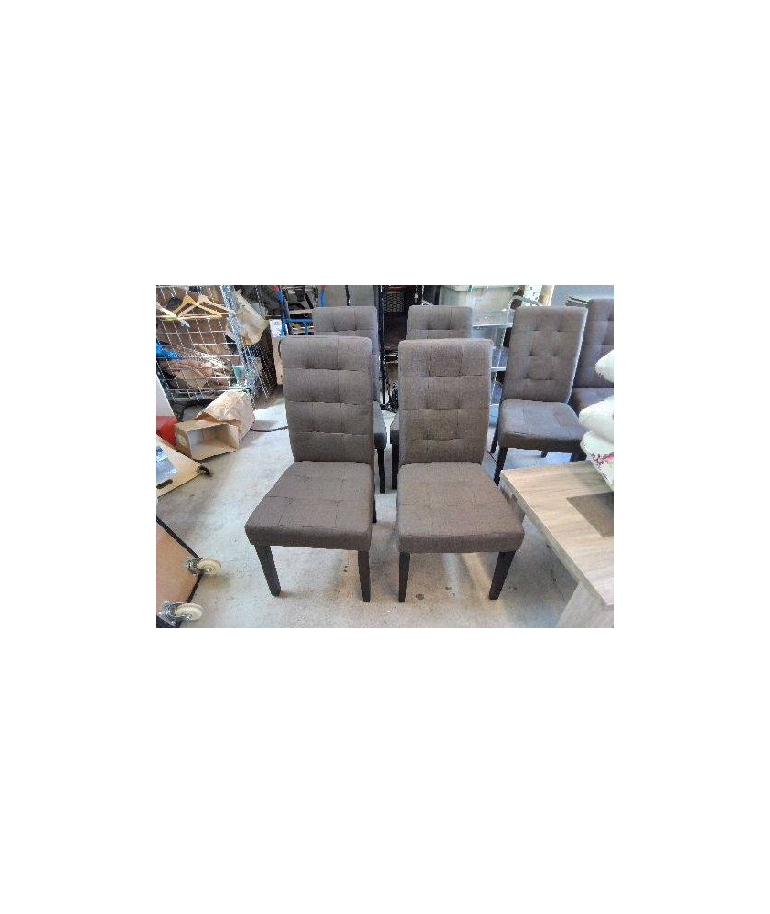 CHAISE GRISE EN TISSUS 