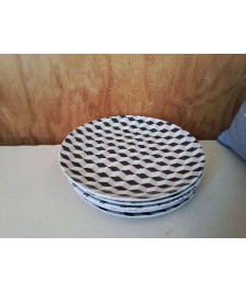 LOT DE 5 ASSIETTES À DESSERT MOTIF 