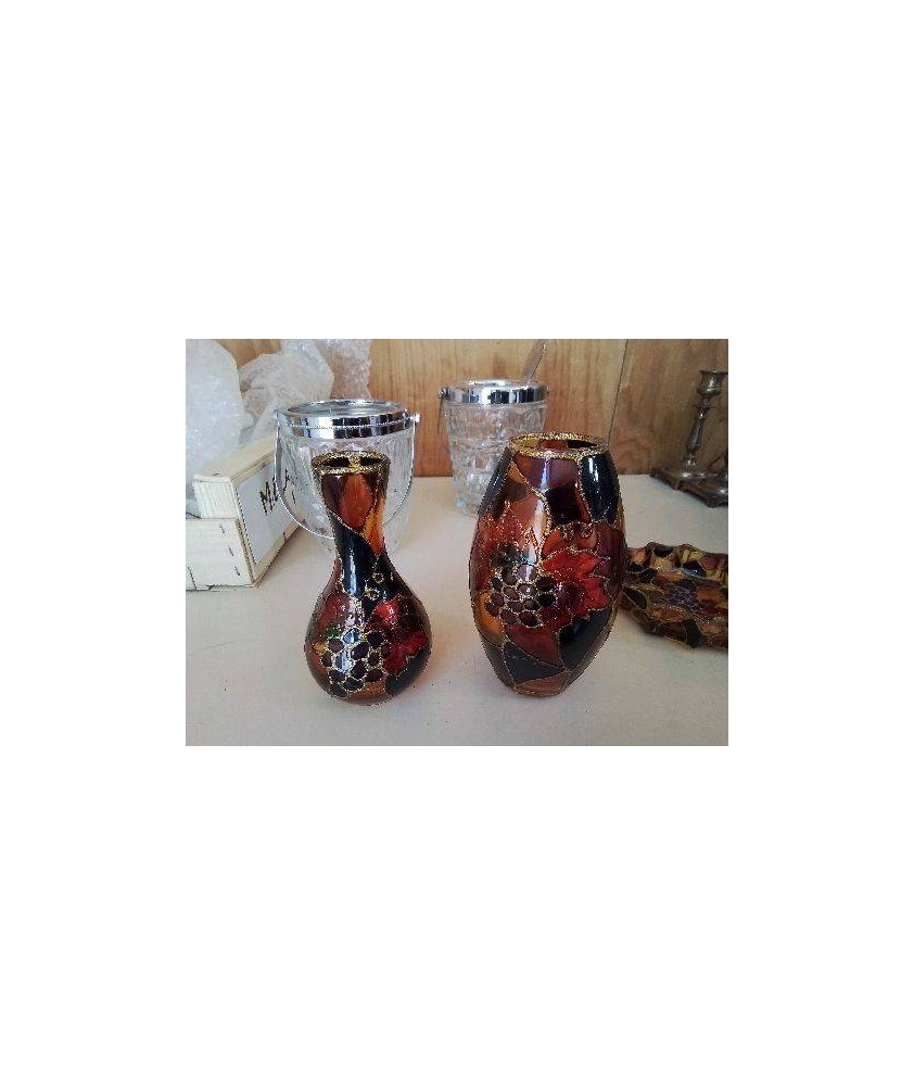 PETIT VASE DECORÉ MOTIF VIGNE 