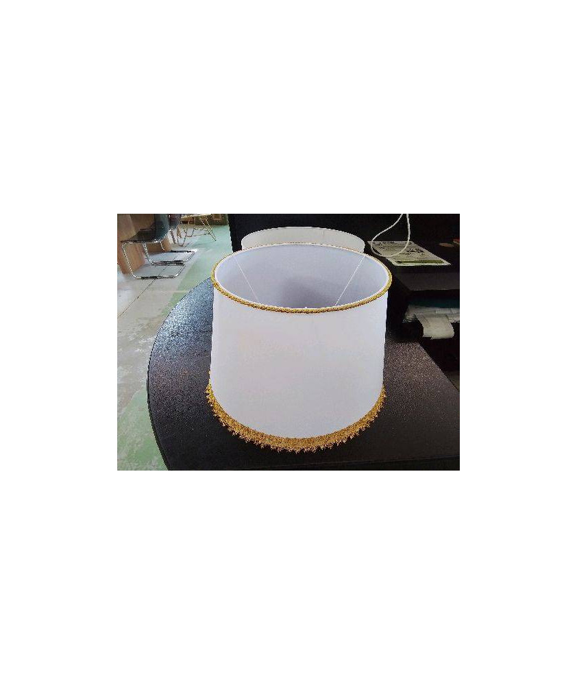 ABAJOUR BORDURE DORÉ 