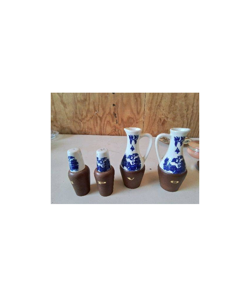 SET DE CONDIMENT BLEU