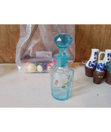 PETITE CARAFE BLEU MOTIF FLORAL 