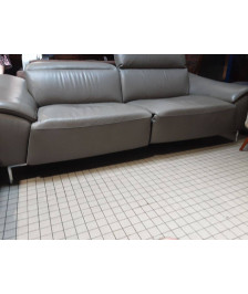 CANAPÉ CUIR ELECTRIQUE  ASSISE ET TETIÈRE 