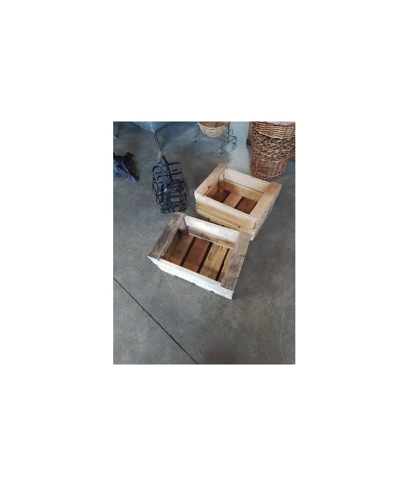 CAISSE RECTANGULAIRE BOIS NATUREL 