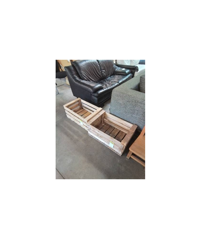 CAISSE RECTANGULAIRE BOIS NATUREL 