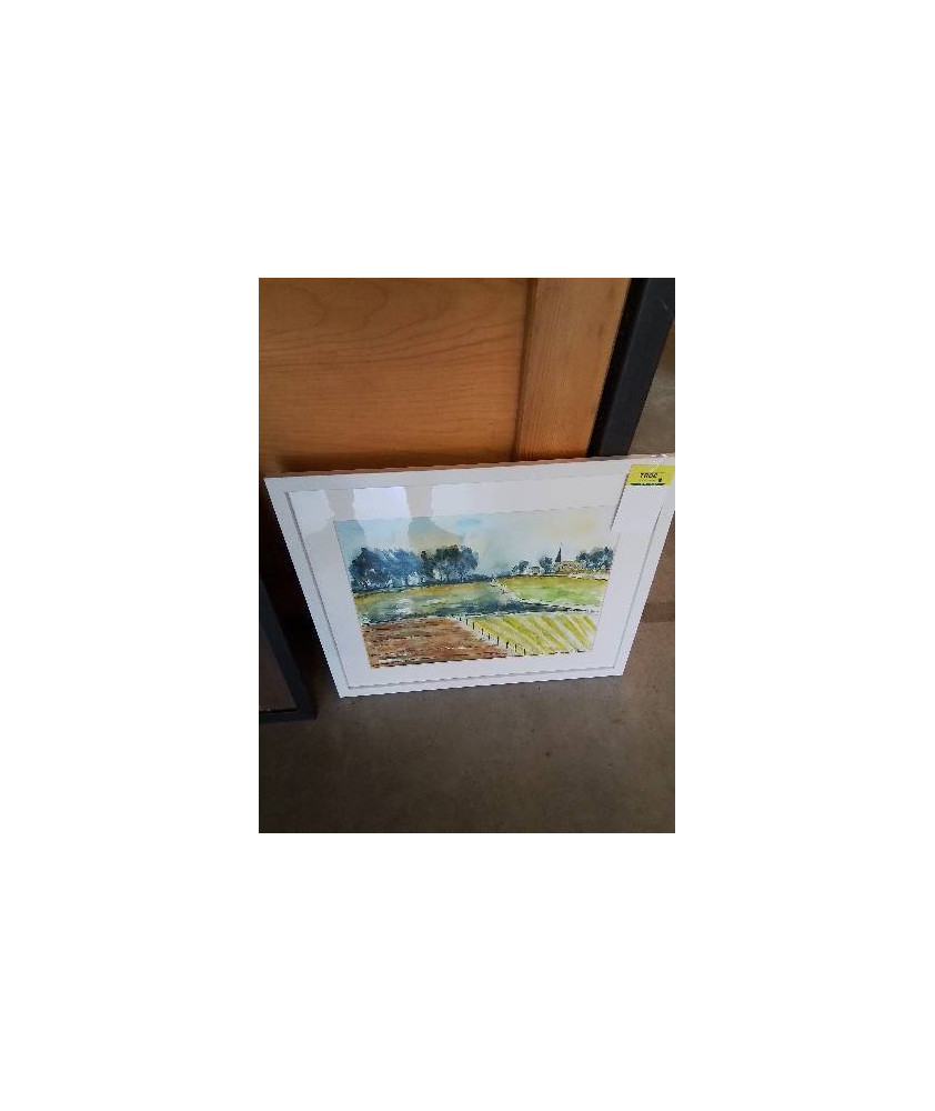 AQUARELLE PAYSAGE DE CAMPAGNE