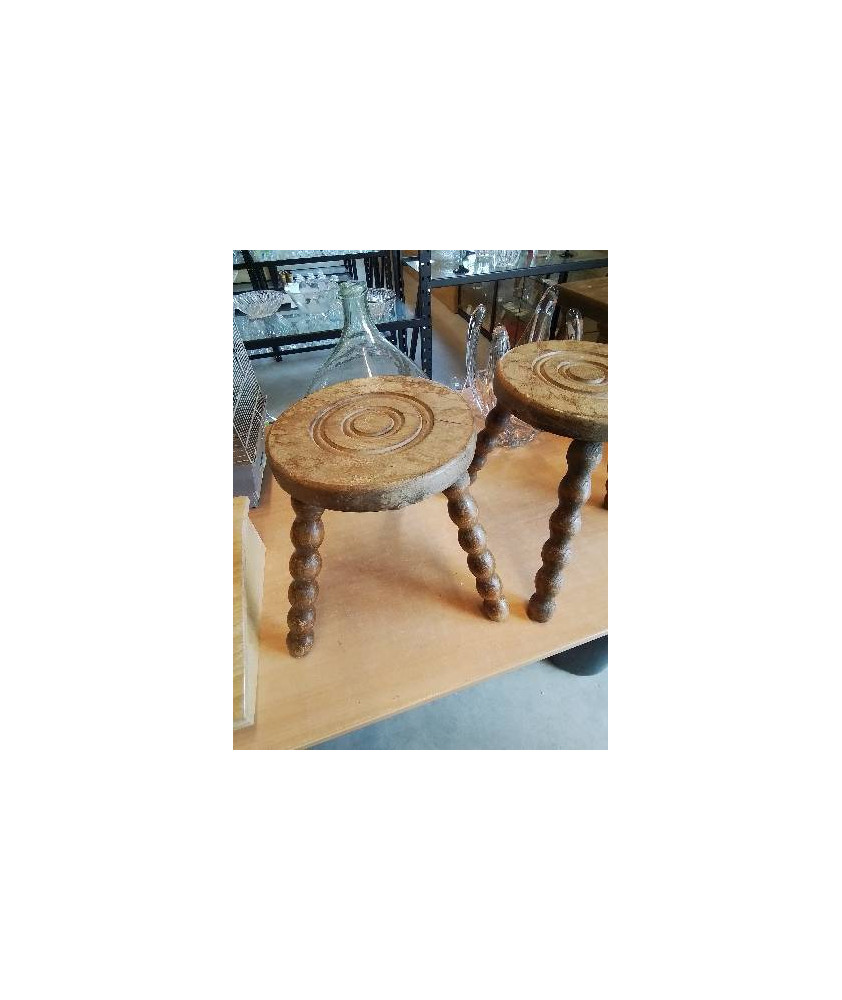 PORTE PLANTE ROND BOIS PIEDS CHAPELET 