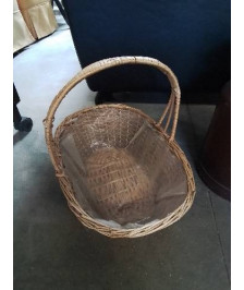 PANIER OVALE VANNERIE 1 ANSE