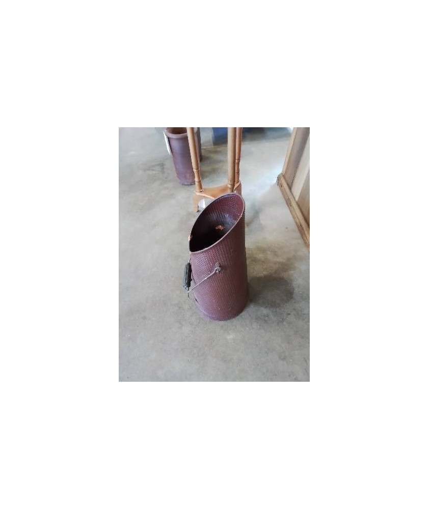 SEAU A CHARBON MÉTAL MARRON