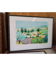 LITHOGRAPHIE PROVENÇALE SIGNÉ JEAN GABRIEL 