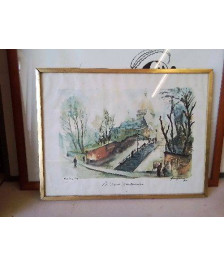 AQUARELLE DU VIEUX MONTMARTRE 