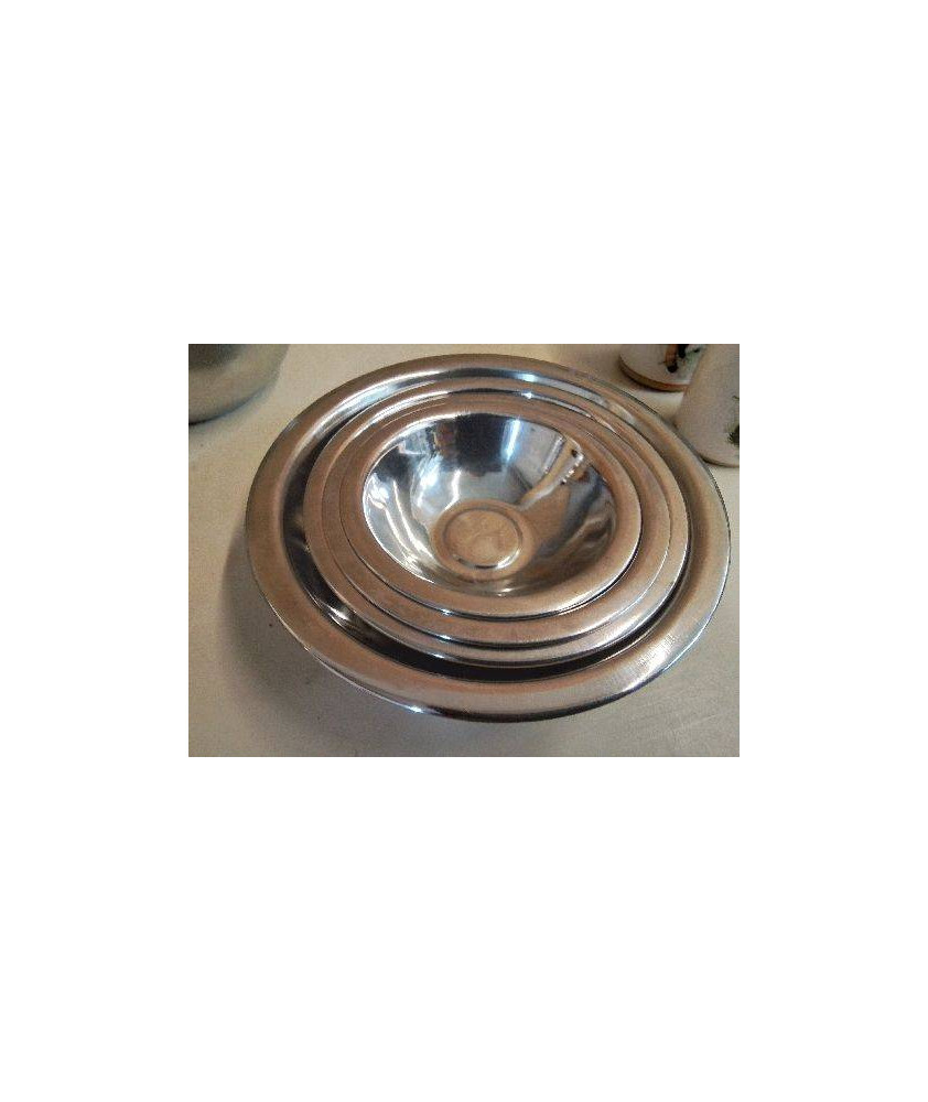 LOT DE 5 BOL EN INOX 