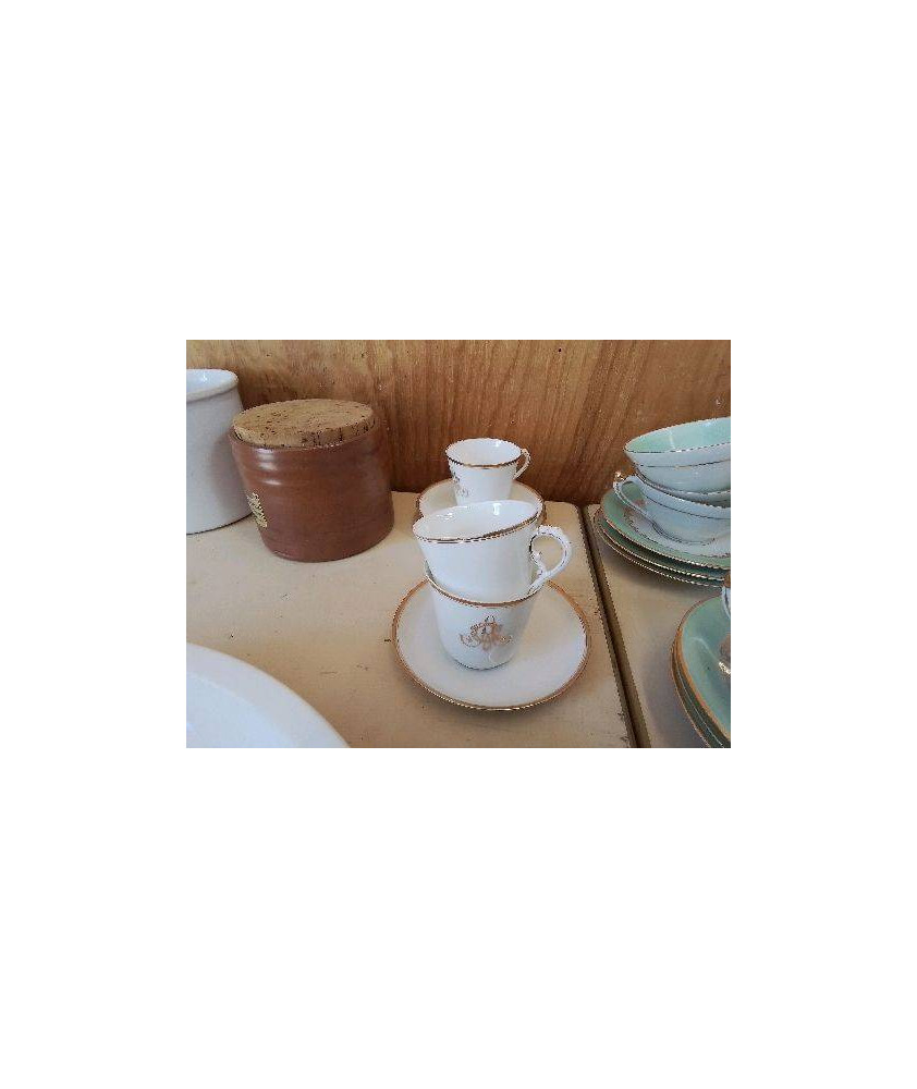 PETITE PORCELAINE FINE BORDURE DORÉ 