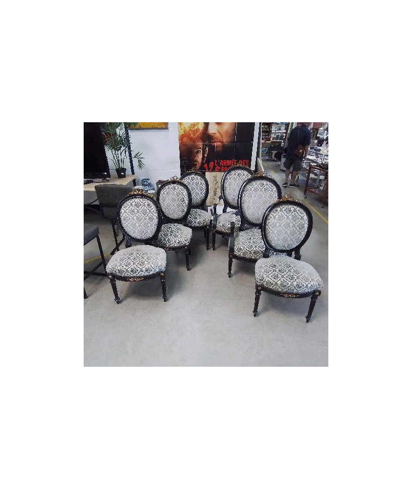 SALON MAP III 4 CHAISES + 2 CHAUTEUILS