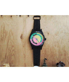 HORLOGE MURALE MONTRE NOIRE 