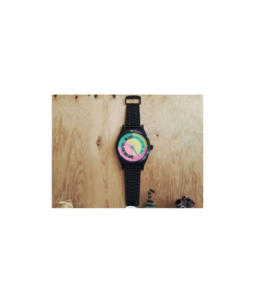 HORLOGE MURALE MONTRE NOIRE 