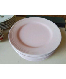 LOT DE 8 ASSIETTES ROSES