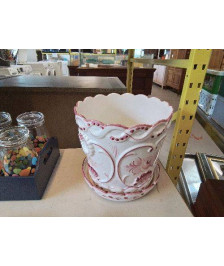 CACHE POT ROSE 