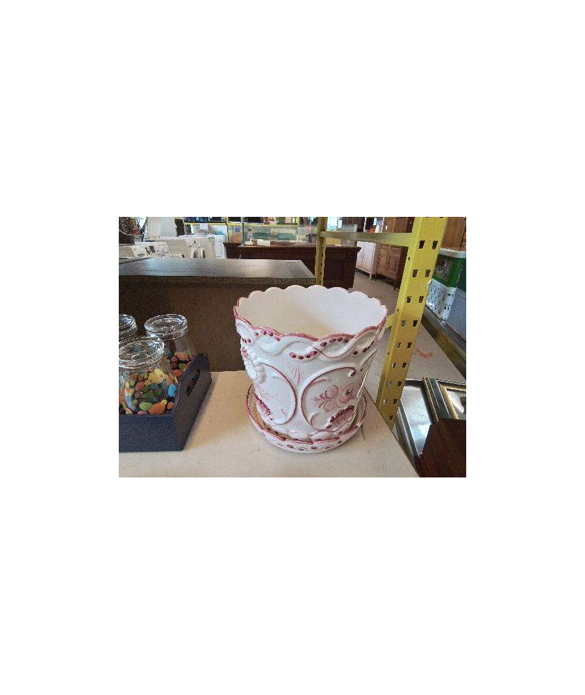 CACHE POT ROSE 