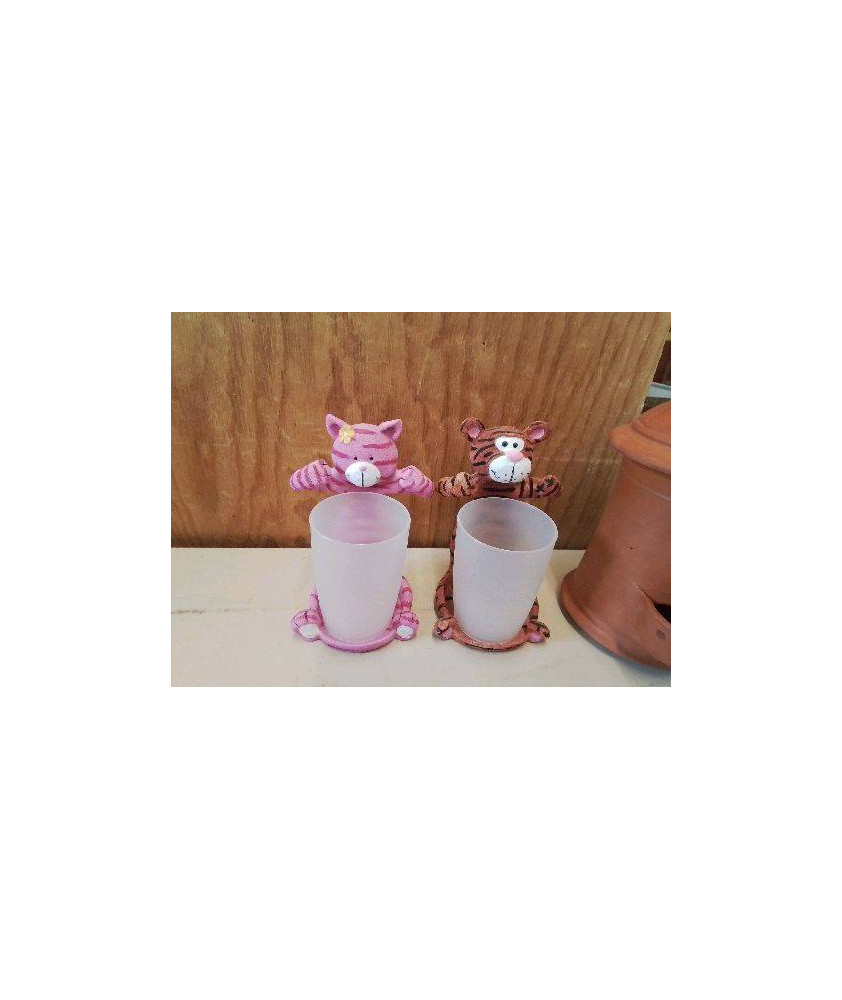 DUO GOBELETS ANIMAUX 