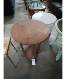 GUERIDON ROND BOIS ART DÉCO 